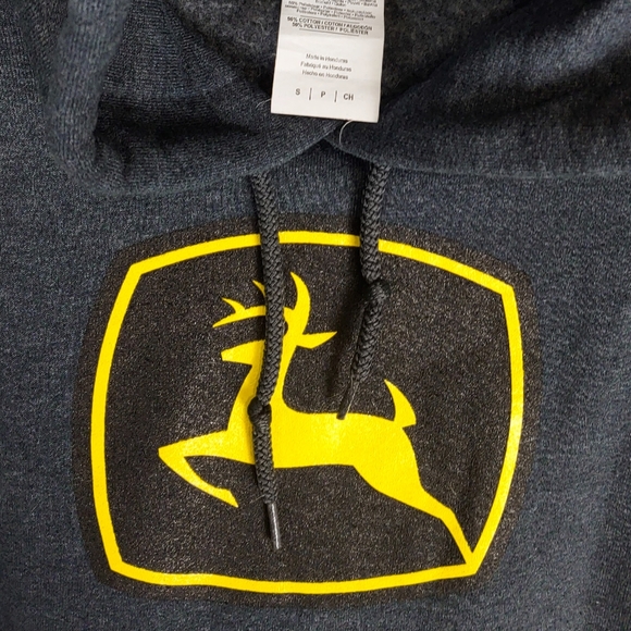 Gildan Wmns SP Gray John Deere Hoodie - Picture 5 of 6